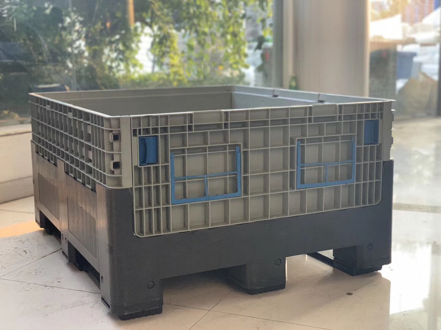 Foldable produce handling container sourced by TL Enterprises for a Western Australian orchard